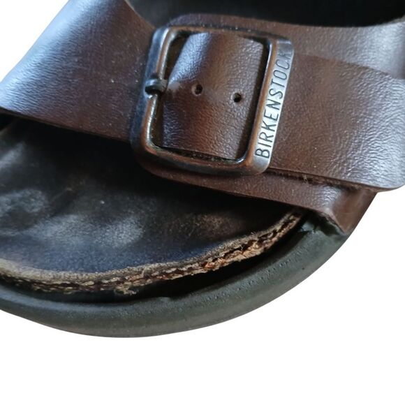 Vintage Rare 70's Euro Birkis Birkenstock Women’s Arizona Sandal Leather 5 - Picture 4 of 10